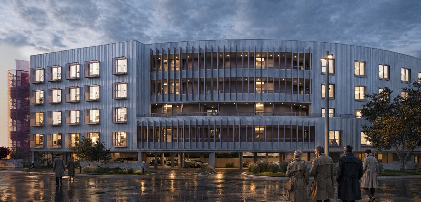GDLP — 3D render, mid century view 7