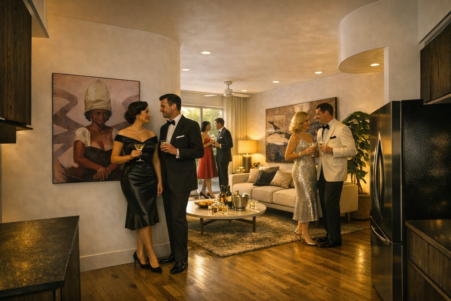 GDLP — interior living room cocktail party