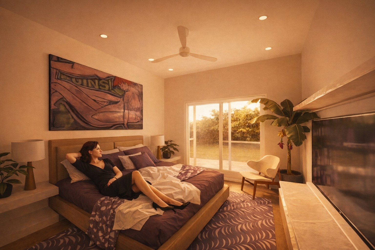 GDLP — interior bedroom warm light