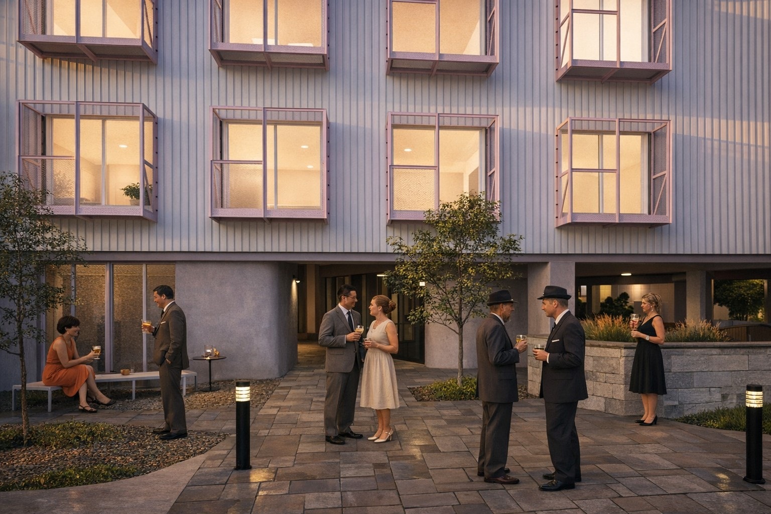 GDLP — 3D render, mid century view 22